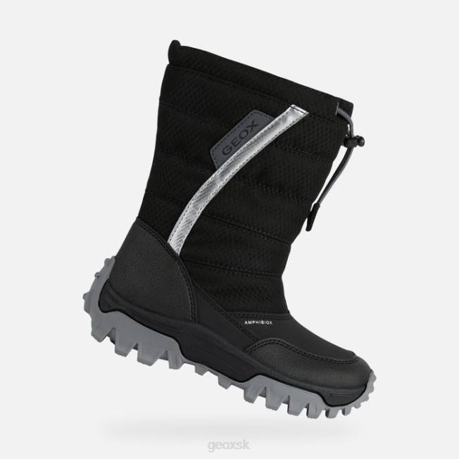8ZHJ1160 čierna/strieborná Geox himalaya abx junior 8ZHJ1160 čierna/strieborná Geox himalaya abx junior